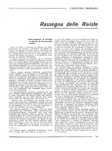 L'industria mineraria bollettino mensile della Federazione nazionale fascista dell'industria mineraria