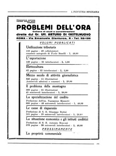 L'industria mineraria bollettino mensile della Federazione nazionale fascista dell'industria mineraria