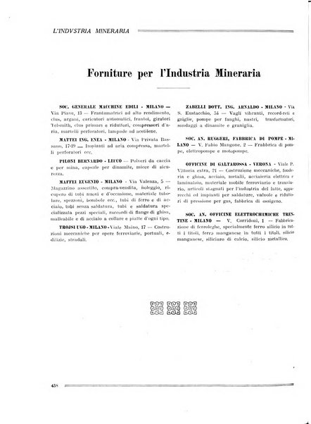 L'industria mineraria bollettino mensile della Federazione nazionale fascista dell'industria mineraria