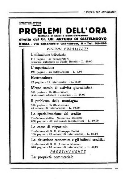 L'industria mineraria bollettino mensile della Federazione nazionale fascista dell'industria mineraria