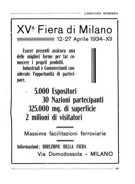 L'industria mineraria bollettino mensile della Federazione nazionale fascista dell'industria mineraria