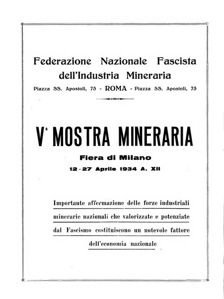 L'industria mineraria bollettino mensile della Federazione nazionale fascista dell'industria mineraria