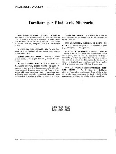 L'industria mineraria bollettino mensile della Federazione nazionale fascista dell'industria mineraria