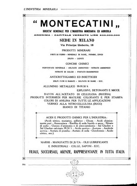 L'industria mineraria bollettino mensile della Federazione nazionale fascista dell'industria mineraria