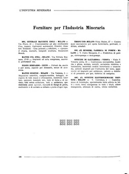 L'industria mineraria bollettino mensile della Federazione nazionale fascista dell'industria mineraria