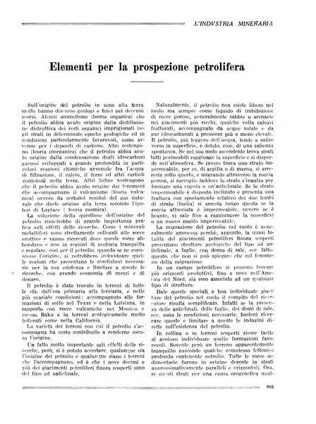 L'industria mineraria bollettino mensile della Federazione nazionale fascista dell'industria mineraria