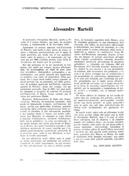 L'industria mineraria bollettino mensile della Federazione nazionale fascista dell'industria mineraria