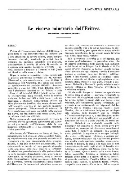 L'industria mineraria bollettino mensile della Federazione nazionale fascista dell'industria mineraria