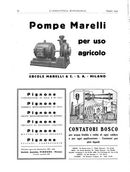 L'industria mineraria bollettino mensile della Federazione nazionale fascista dell'industria mineraria