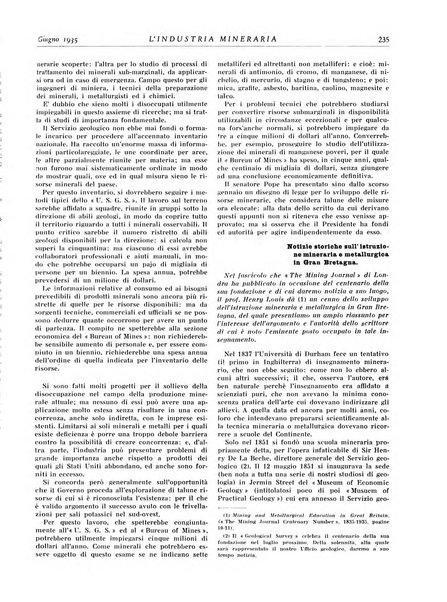 L'industria mineraria bollettino mensile della Federazione nazionale fascista dell'industria mineraria