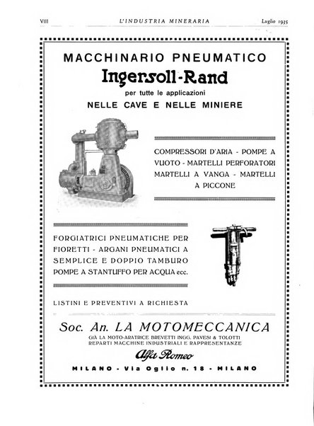 L'industria mineraria bollettino mensile della Federazione nazionale fascista dell'industria mineraria