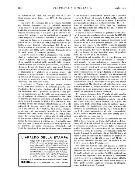 L'industria mineraria bollettino mensile della Federazione nazionale fascista dell'industria mineraria