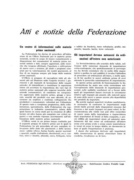 L'industria mineraria bollettino mensile della Federazione nazionale fascista dell'industria mineraria