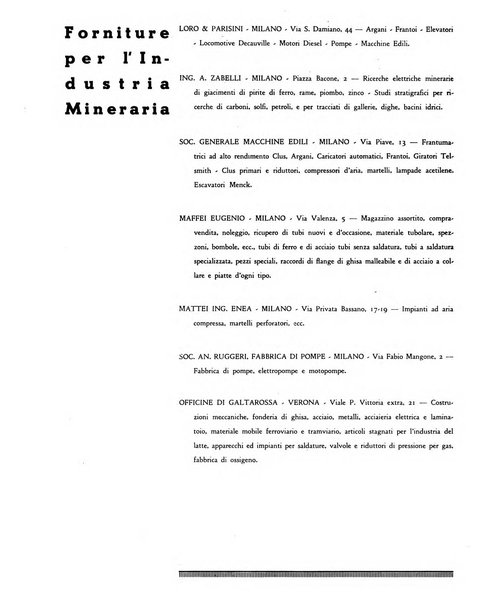 L'industria mineraria bollettino mensile della Federazione nazionale fascista dell'industria mineraria