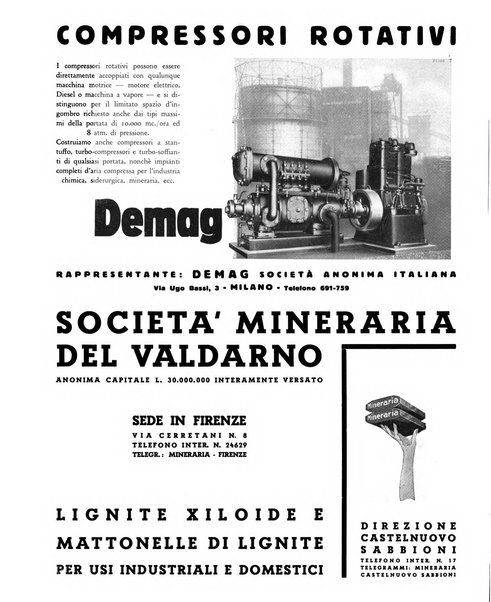 L'industria mineraria bollettino mensile della Federazione nazionale fascista dell'industria mineraria