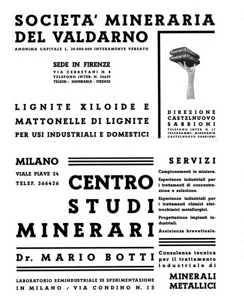 L'industria mineraria bollettino mensile della Federazione nazionale fascista dell'industria mineraria