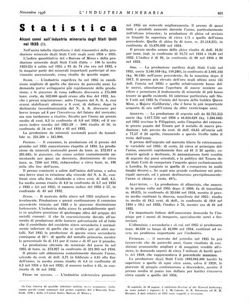 L'industria mineraria bollettino mensile della Federazione nazionale fascista dell'industria mineraria