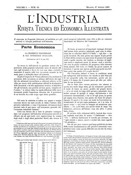 L'industria rivista tecnica ed economica illustrata