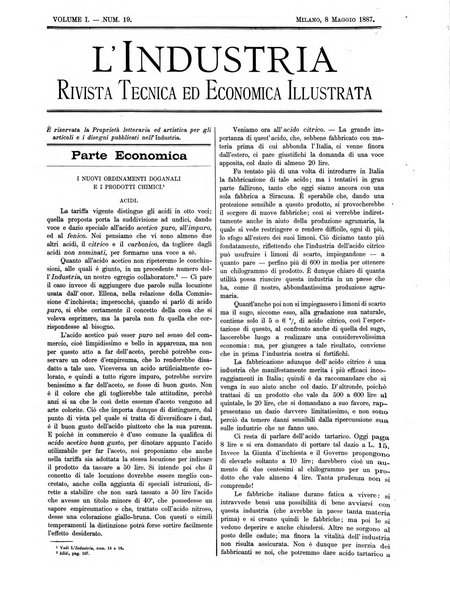 L'industria rivista tecnica ed economica illustrata