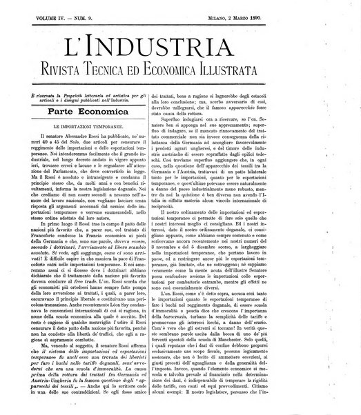 L'industria rivista tecnica ed economica illustrata