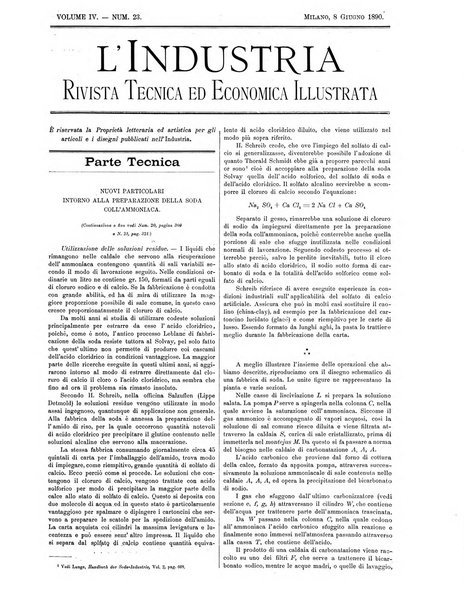 L'industria rivista tecnica ed economica illustrata