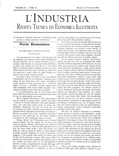 L'industria rivista tecnica ed economica illustrata