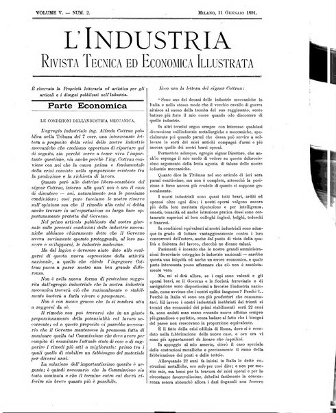 L'industria rivista tecnica ed economica illustrata