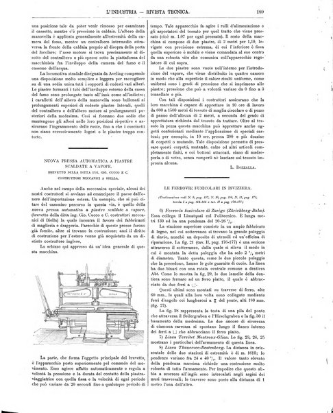 L'industria rivista tecnica ed economica illustrata