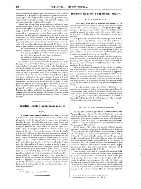 L'industria rivista tecnica ed economica illustrata