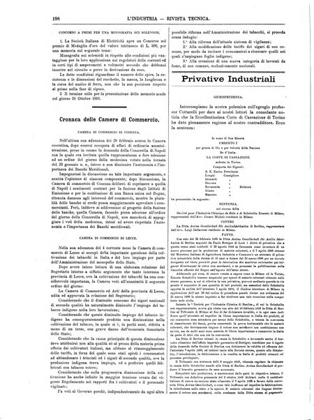 L'industria rivista tecnica ed economica illustrata