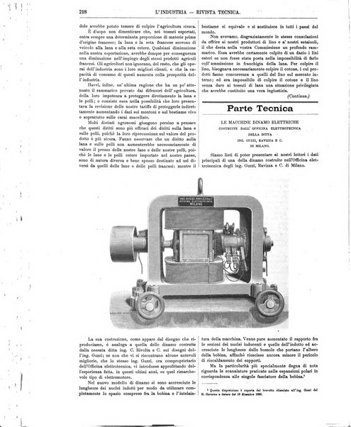 L'industria rivista tecnica ed economica illustrata