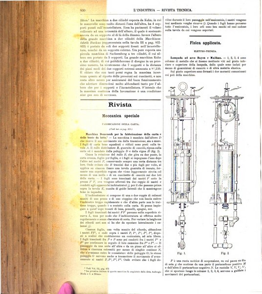 L'industria rivista tecnica ed economica illustrata