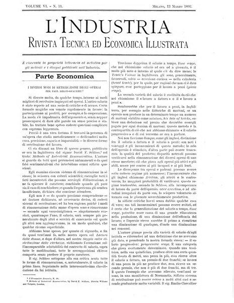 L'industria rivista tecnica ed economica illustrata