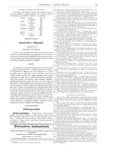 L'industria rivista tecnica ed economica illustrata