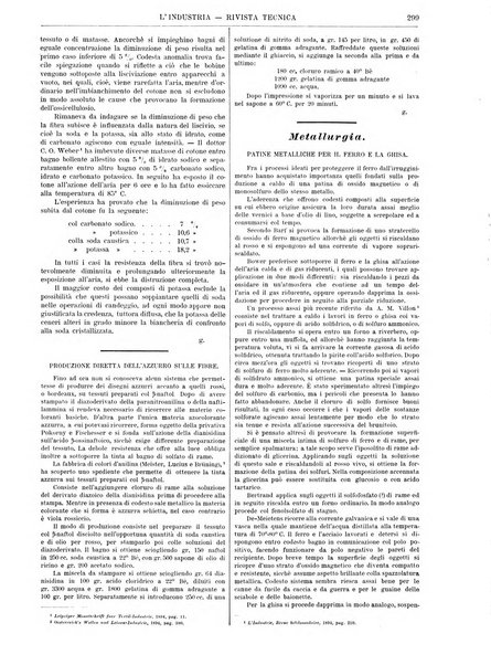 L'industria rivista tecnica ed economica illustrata