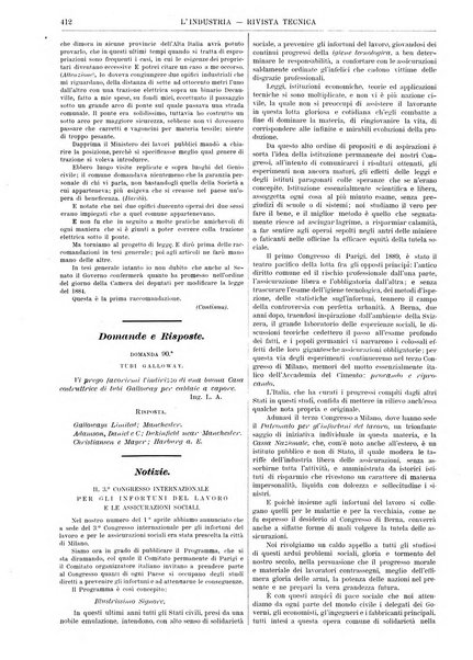 L'industria rivista tecnica ed economica illustrata