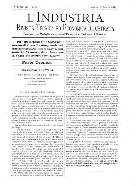 L'industria rivista tecnica ed economica illustrata