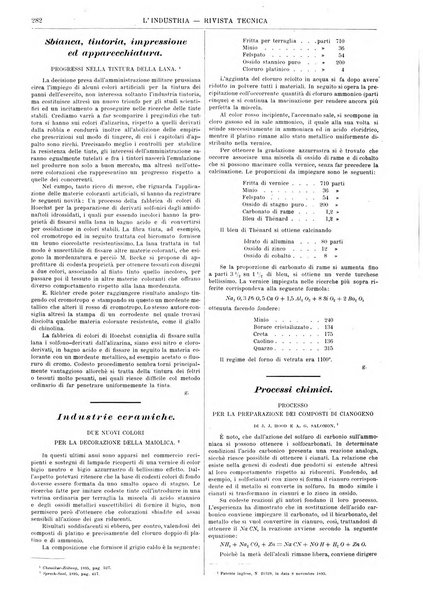 L'industria rivista tecnica ed economica illustrata