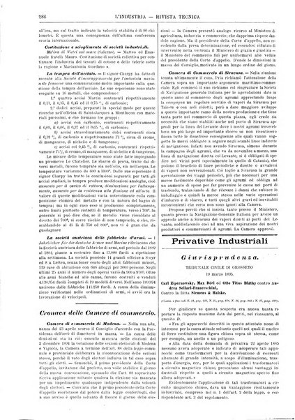 L'industria rivista tecnica ed economica illustrata