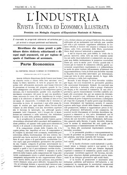 L'industria rivista tecnica ed economica illustrata