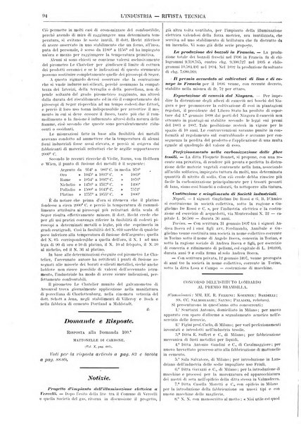 L'industria rivista tecnica ed economica illustrata