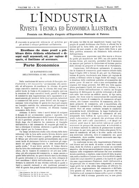 L'industria rivista tecnica ed economica illustrata