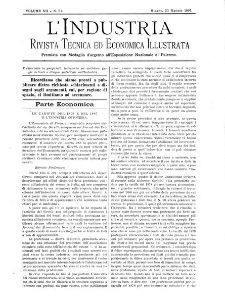 L'industria rivista tecnica ed economica illustrata