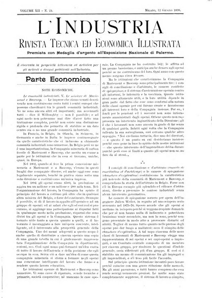 L'industria rivista tecnica ed economica illustrata