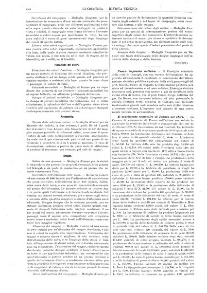 L'industria rivista tecnica ed economica illustrata