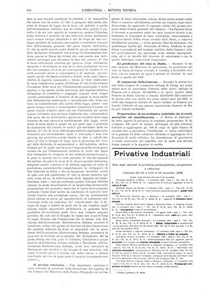 L'industria rivista tecnica ed economica illustrata