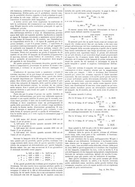 L'industria rivista tecnica ed economica illustrata