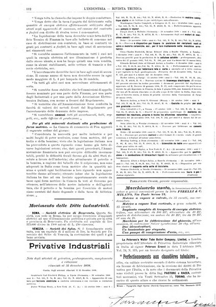 L'industria rivista tecnica ed economica illustrata