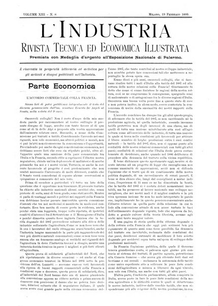 L'industria rivista tecnica ed economica illustrata