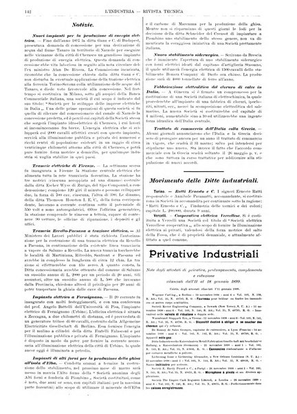 L'industria rivista tecnica ed economica illustrata